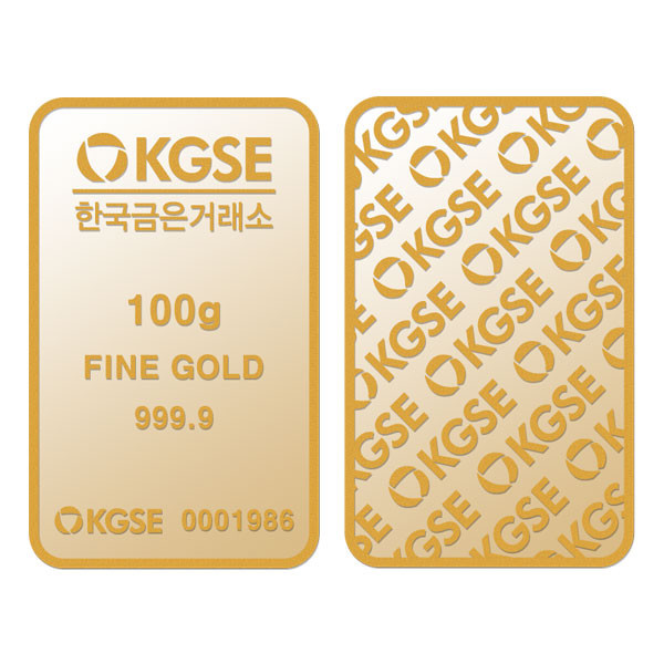 한국금은거래소 100g 골드바